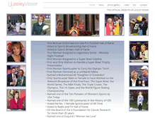 Tablet Screenshot of lesleyvisser.com